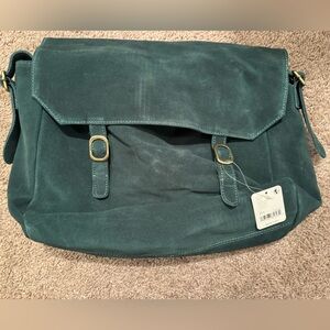 Free People Deep Green Crossbody Bag